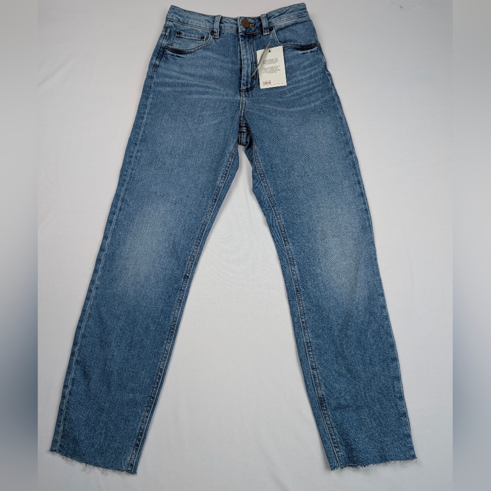 asos Women's High Rise Straight Leg Jeans 25/30 New